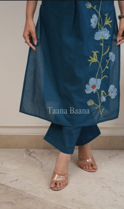 Stylish Pure Cotton Kurti with Pant Set