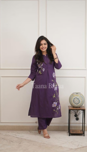 Stylish Pure Cotton Kurti with Pant Set