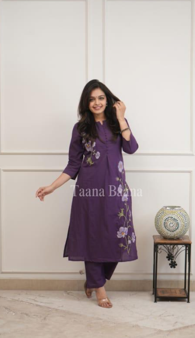 Stylish Pure Cotton Kurti with Pant Set