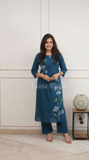 Stylish Pure Cotton Kurti with Pant Set