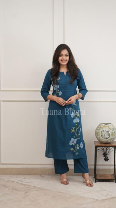 Stylish Pure Cotton Kurti with Pant Set