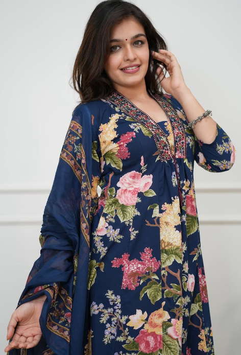 Designer Pure Cotton Kurta Pant with Dupatta Set