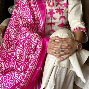 Stylish Pure Cotton Kurti with Pant Set #5