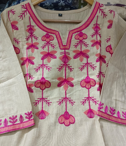 Stylish Pure Cotton Kurti with Pant Set #5