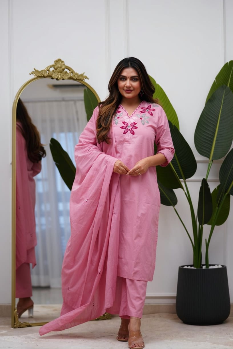Kurta Pant With Dupatta Set