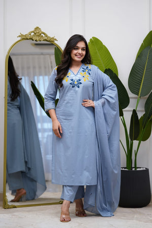 Kurta Pant With Dupatta Set