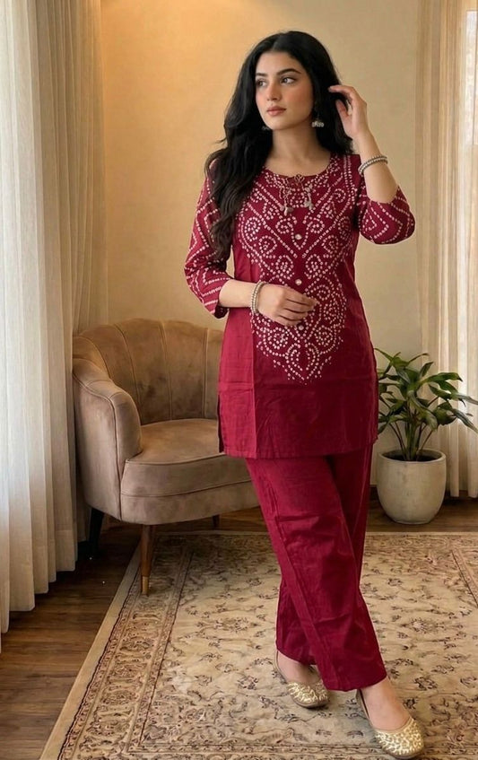 Premium Bandhani Co-ord Set