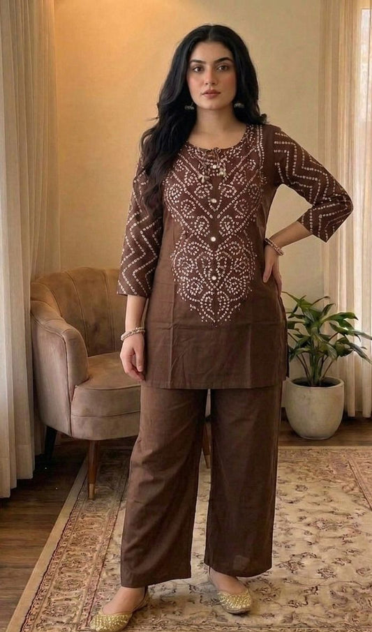 Premium Bandhani Co-ord Set