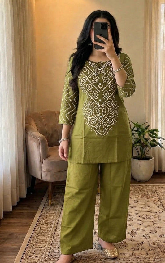 Premium Bandhani Co-ord Set