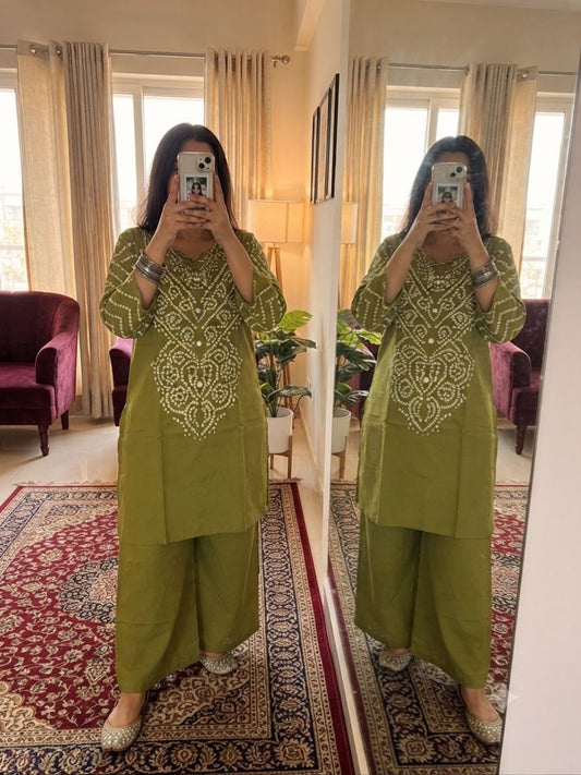 Premium Bandhani Co-ord Set