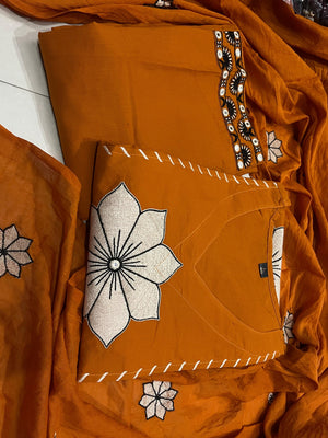 Heavy Cotton Embroidery 3-Piece Suit Set | New Collection