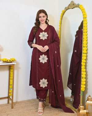 Heavy Cotton Embroidery 3-Piece Suit Set | New Collection