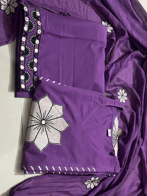Heavy Cotton Embroidery 3-Piece Suit Set | New Collection