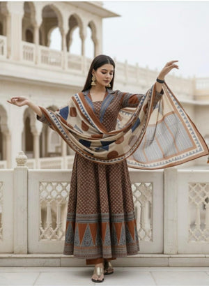 Anarkali Kurti with Plazzo & Dupatta | Summer Super