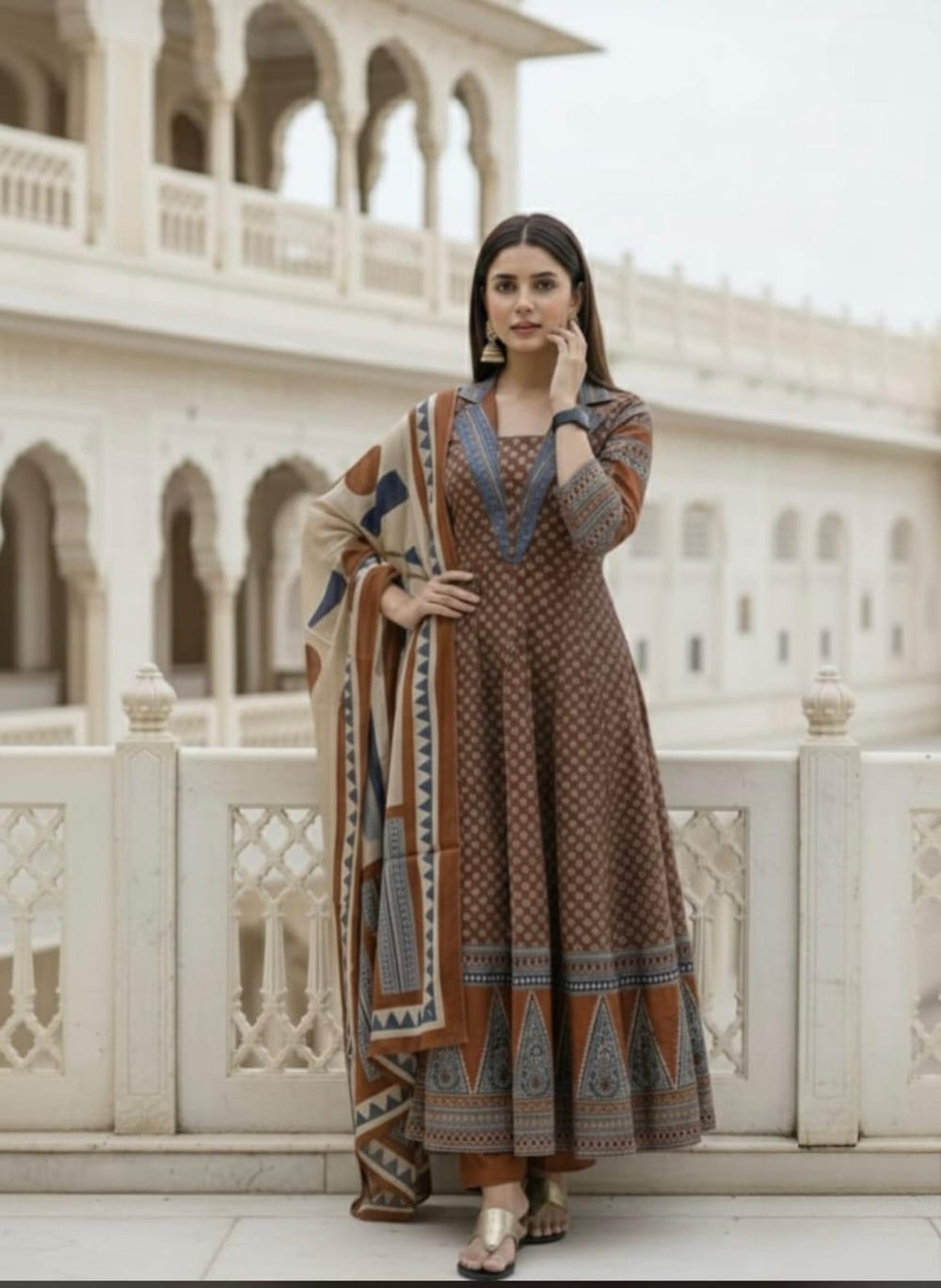 Anarkali Kurti with Plazzo & Dupatta | Summer Super