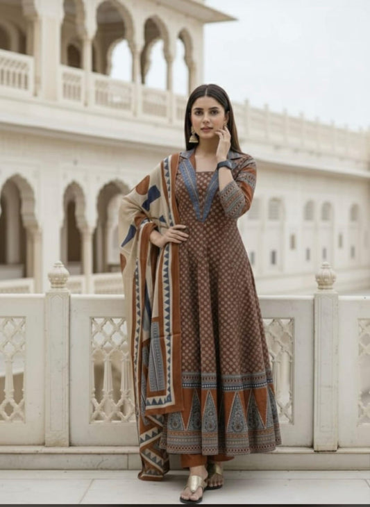Anarkali Kurti with Plazzo & Dupatta | Summer Super