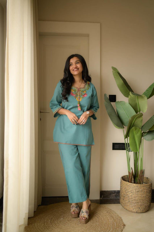 Premium Embroidered Co-Ord Set
