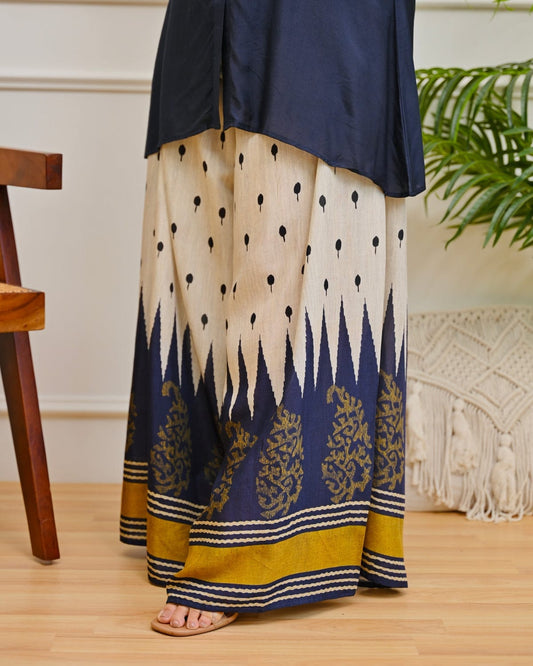 Premium Cotton Indo-Western Palazzo Set
