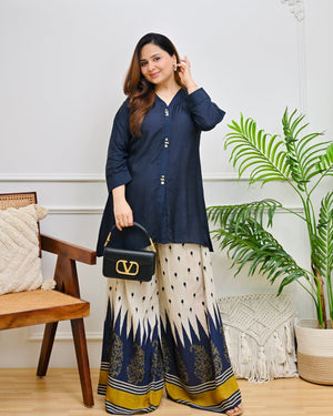 Premium Cotton Indo-Western Palazzo Set