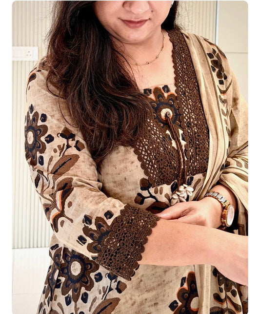 🌸 NEW SUMMER COLLECTION – SUPER HIT DESIGN 🌸  ✨ Elegant Kurti • Palazzo • Dupatta Set ✨