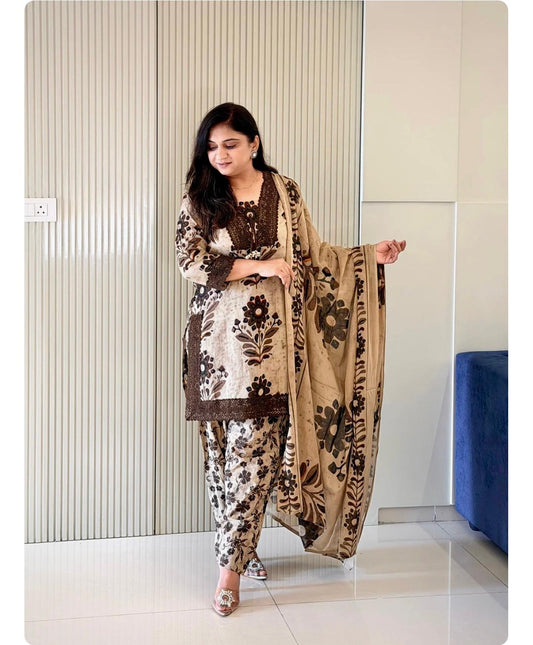 🌸 NEW SUMMER COLLECTION – SUPER HIT DESIGN 🌸  ✨ Elegant Kurti • Palazzo • Dupatta Set ✨