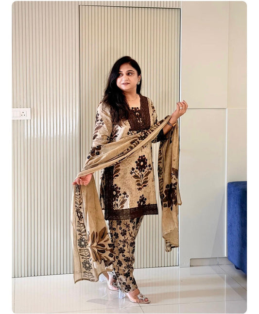 🌸 NEW SUMMER COLLECTION – SUPER HIT DESIGN 🌸  ✨ Elegant Kurti • Palazzo • Dupatta Set ✨