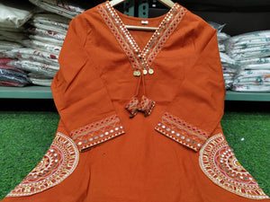 Premium Dhaba Cotton A-Line Suit Set