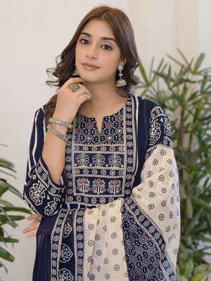 Premium Heavy Cotton Sequin Work Suit Set