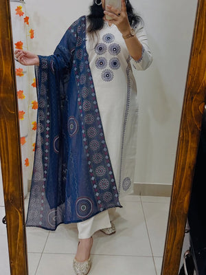 Premium Heavy Cotton Block Print Suit Set