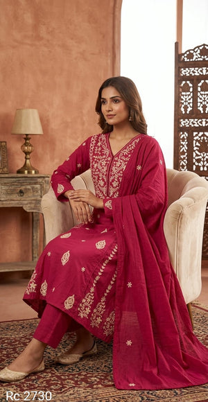 Beautiful Cotton Designer Kurta Set