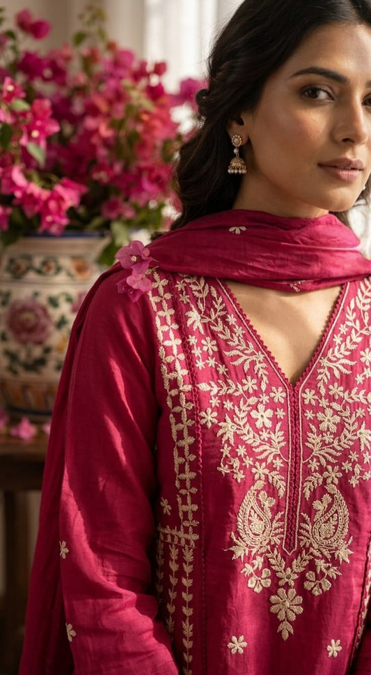 Beautiful Cotton Designer Kurta Set