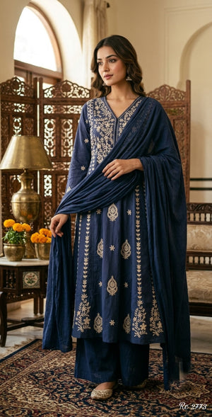 Beautiful Cotton Designer Kurta Set