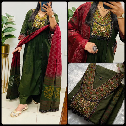 Royal Designer Ethnic Suit – Dhabu Cotton