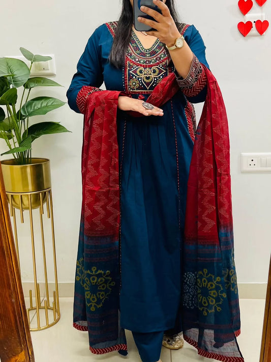 Royal Designer Ethnic Suit – Dhabu Cotton