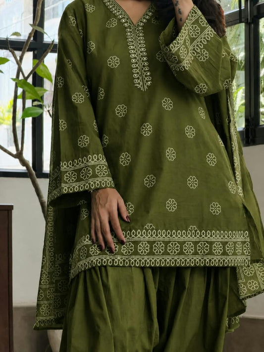 Designer Farsi Summer Suit Set