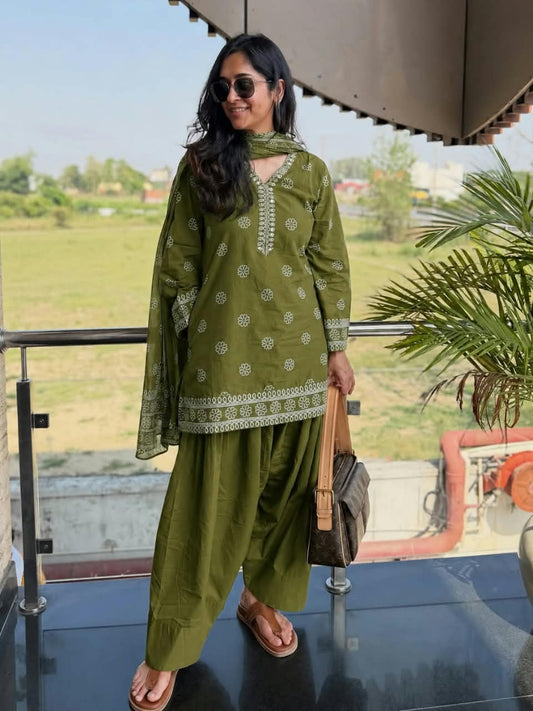 Designer Farsi Summer Suit Set