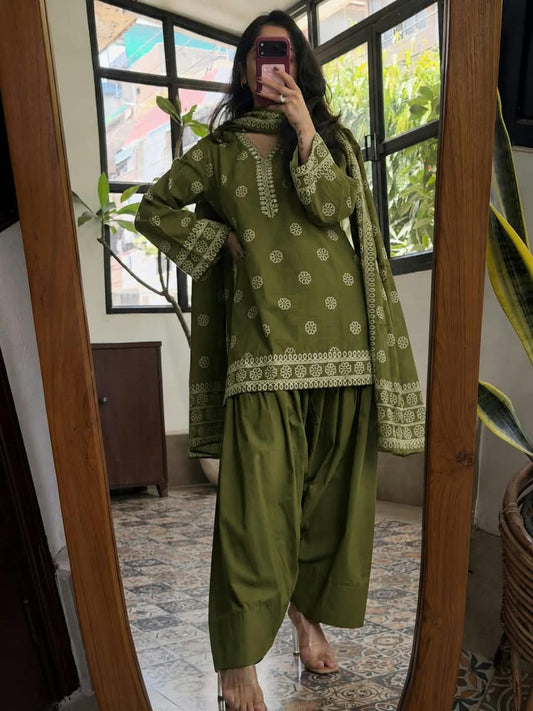 Designer Farsi Summer Suit Set