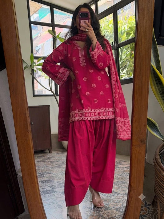 Designer Farsi Summer Suit Set
