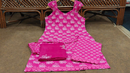 Sleeveless Kurti with Pant & Dupatta