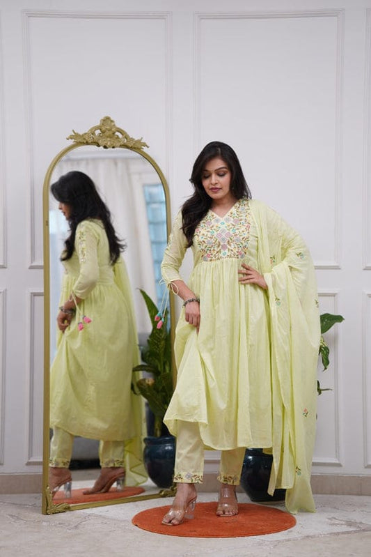 Designer Anarkali Kurta with Dupatta Set