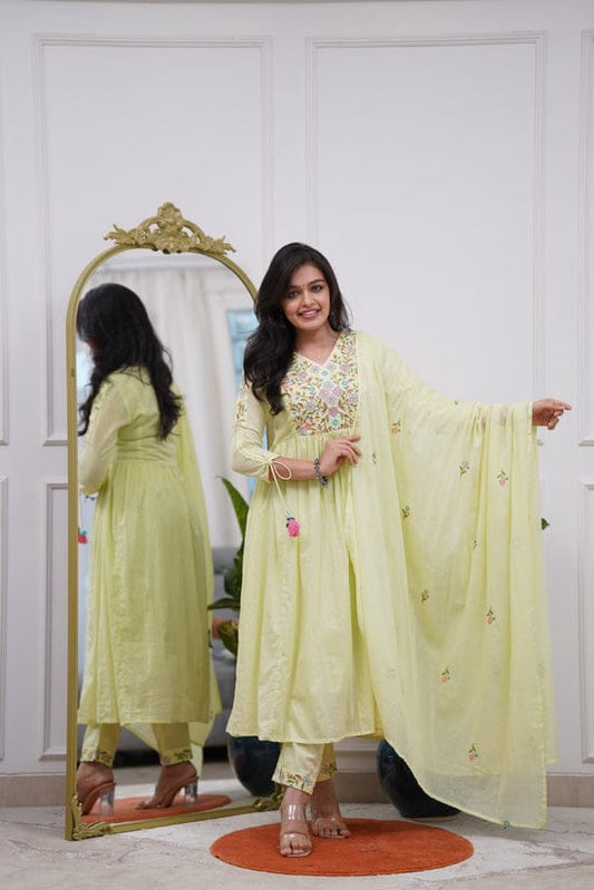 Designer Anarkali Kurta with Dupatta Set