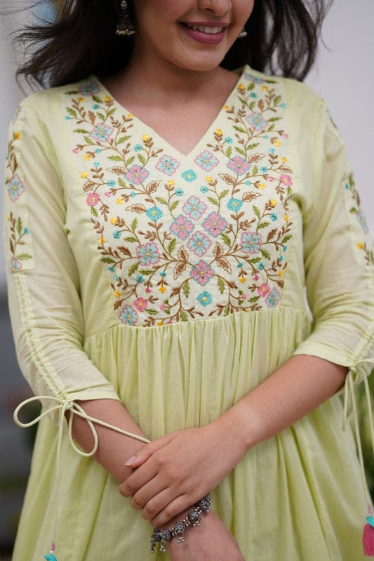 Designer Anarkali Kurta with Dupatta Set