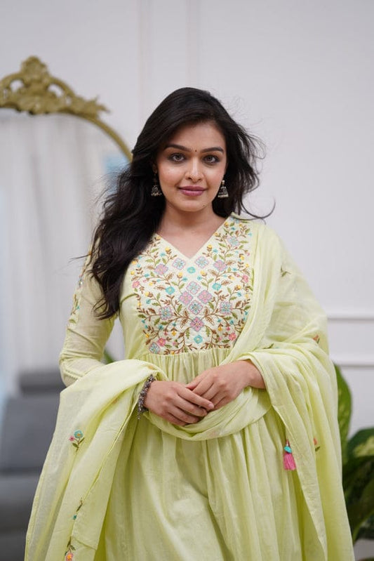 Designer Anarkali Kurta with Dupatta Set