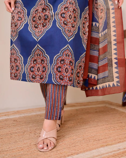 Elegant Cotton 3-Piece Kurta Set