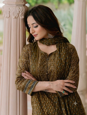 Heavy Cotton Handblock Suit Set