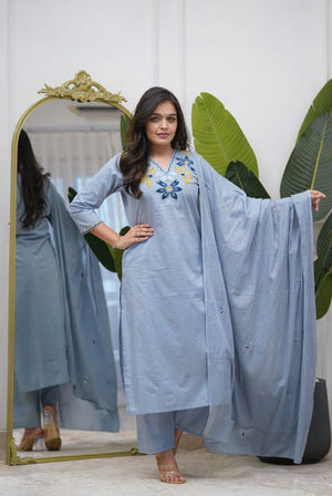 Kurta Pant With Dupatta Set