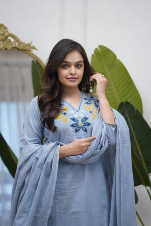 Kurta Pant With Dupatta Set